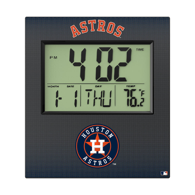 Houston Astros Linen Wall Clock Flat.Jpg