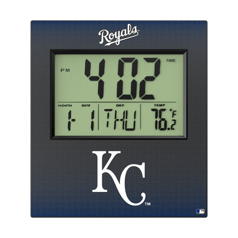 Kansas City Royals Linen Wall Clock Flat.Jpg