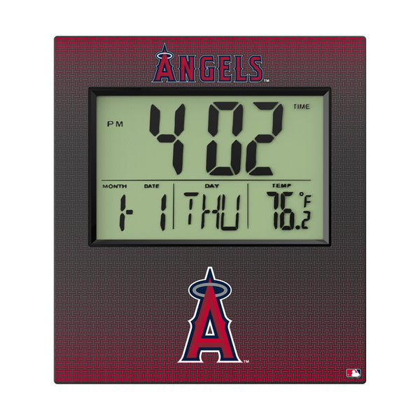 Los Angeles Angels Linen Wall Clock Flat.Jpg