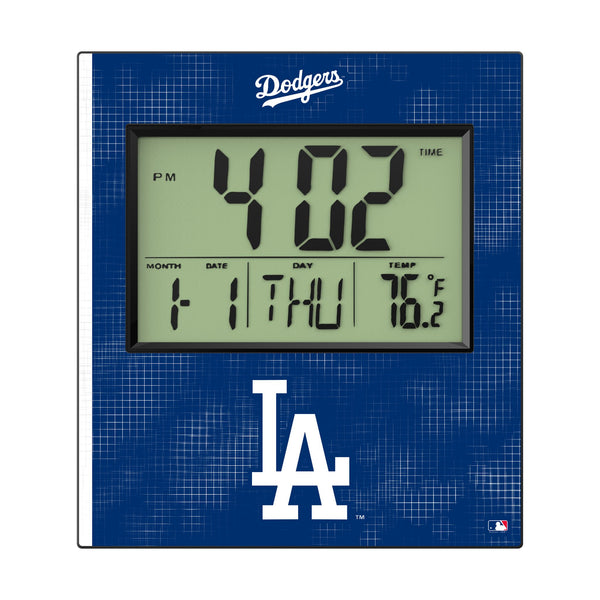 LA Dodgers Hatch Wall Clock Flat.Jpg