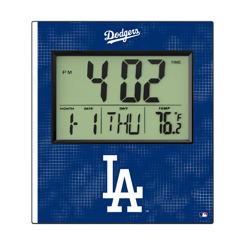LA Dodgers Hatch Wall Clock Flat.Jpg