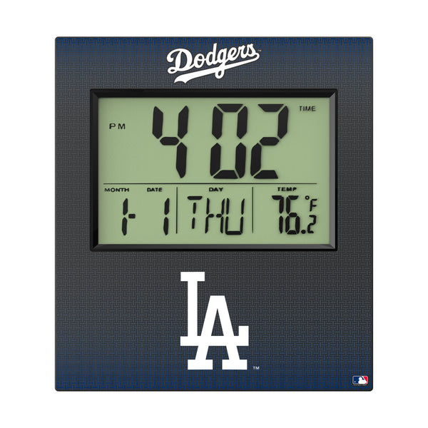 LA Dodgers Linen Wall Clock Flat.Jpg