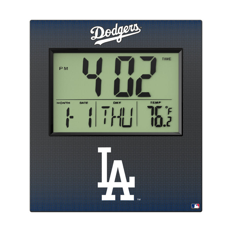 LA Dodgers Linen Wall Clock Flat.Jpg