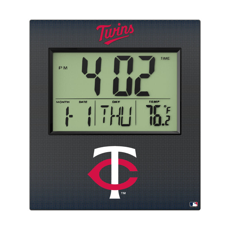 Minnesota Twins Linen Wall Clock Flat.Jpg
