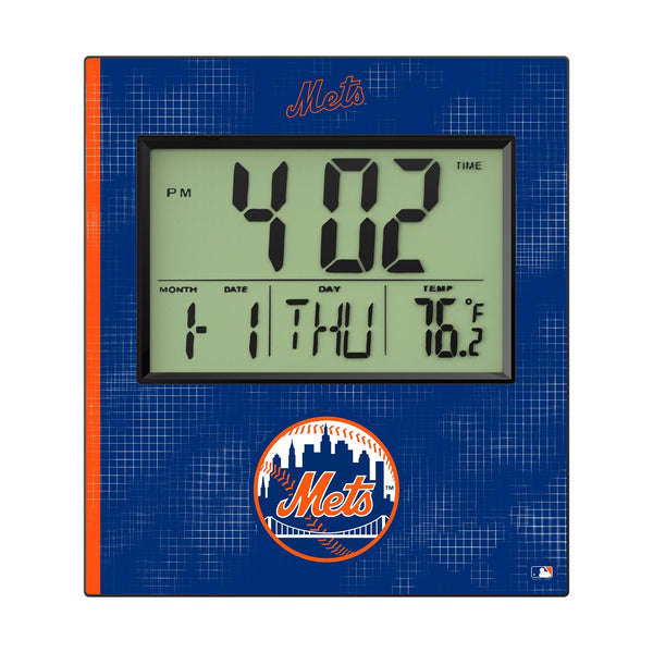 New York Mets Hatch Wall Clock Flat.Jpg