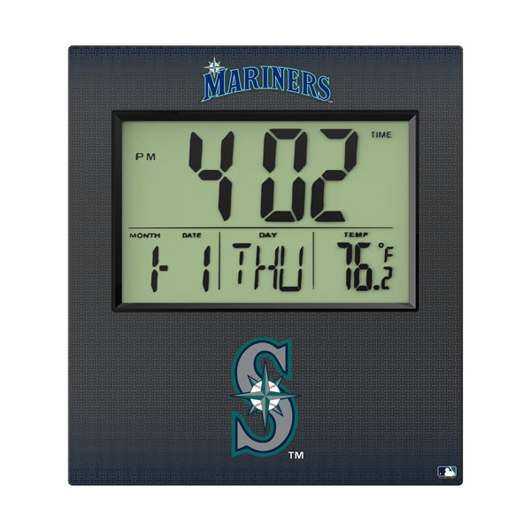 Seattle Mariners Linen Wall Clock Flat.Jpg