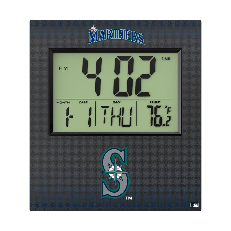 Seattle Mariners Linen Wall Clock Flat.Jpg