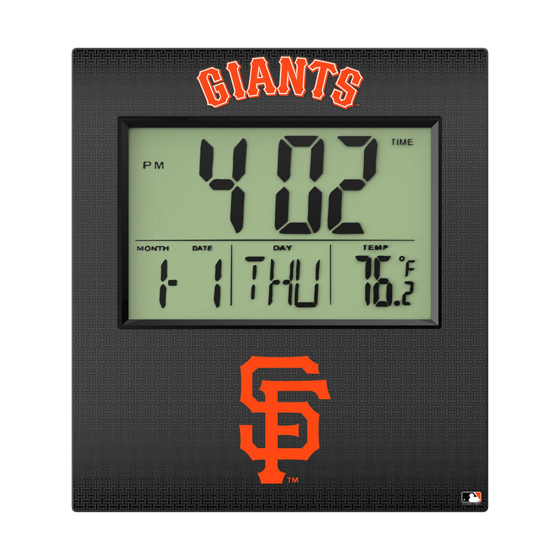 San Francisco Giants Linen Wall Clock Flat.Jpg