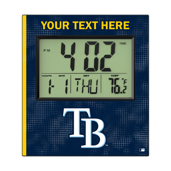 Tampa Bay Rays Personalized Hatch Wall Clock Flat.Jpg