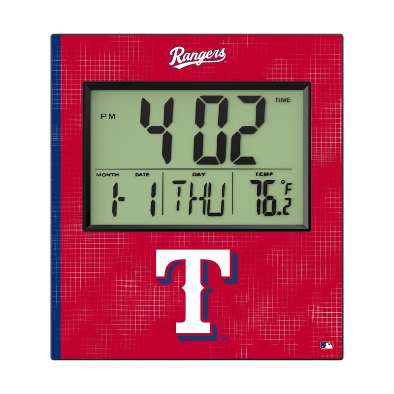 Texas Rangers Hatch Wall Clock Flat.Jpg