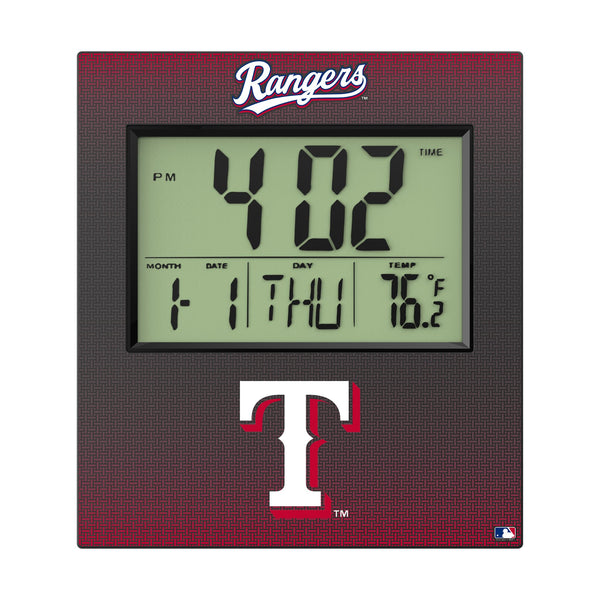 Texas Rangers Linen Wall Clock Flat.Jpg