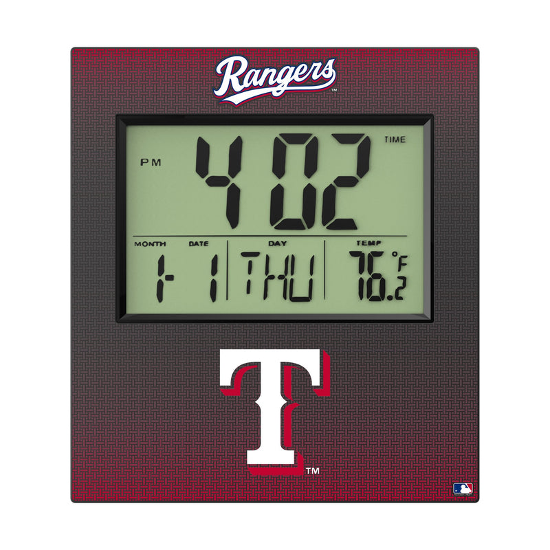 Texas Rangers Linen Wall Clock Flat.Jpg