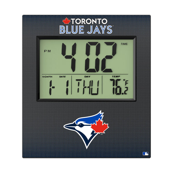 Toronto Blue Jays Linen Wall Clock Flat.Jpg