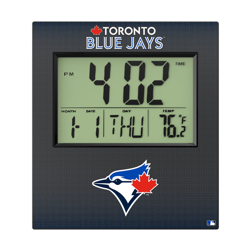 Toronto Blue Jays Linen Wall Clock Flat.Jpg