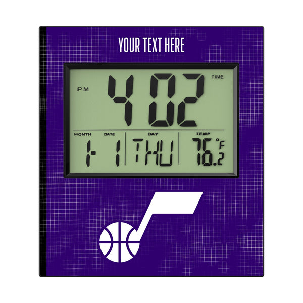 Utah Jazz Personalized Hatch Wall Clock Flat.Jpg