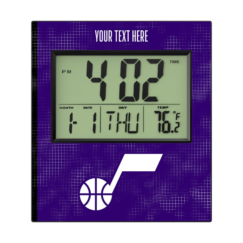Utah Jazz Personalized Hatch Wall Clock Flat.Jpg