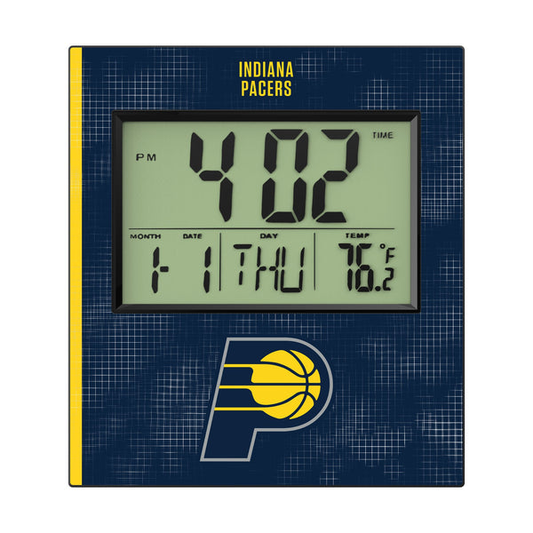 Indiana Pacers Hatch Wall Clock Flat.Jpg