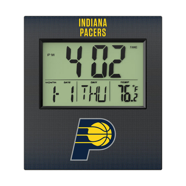 Indiana Pacers Linen Wall Clock Flat.Jpg