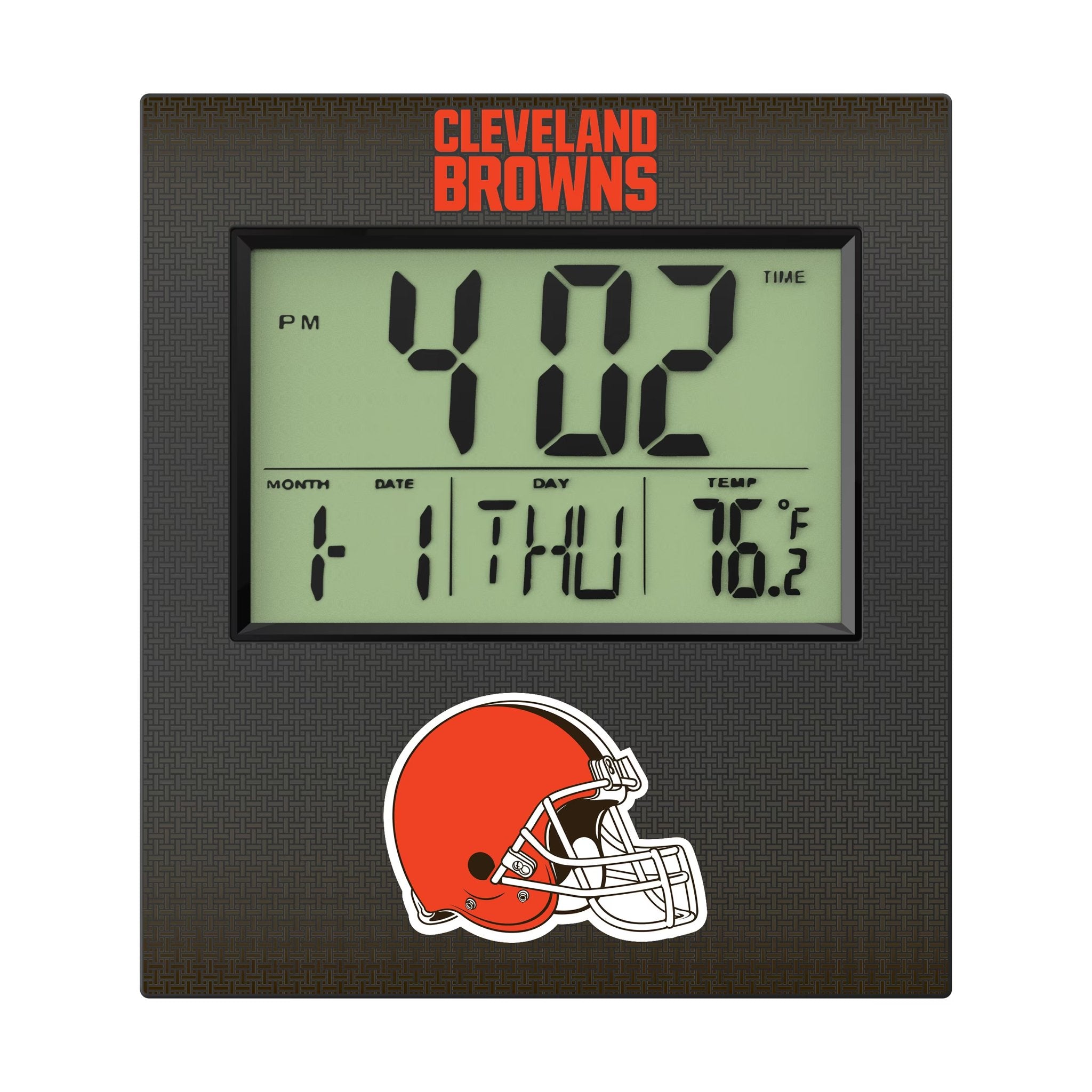 Cleveland Browns Linen Wall Clock Flat.Jpg