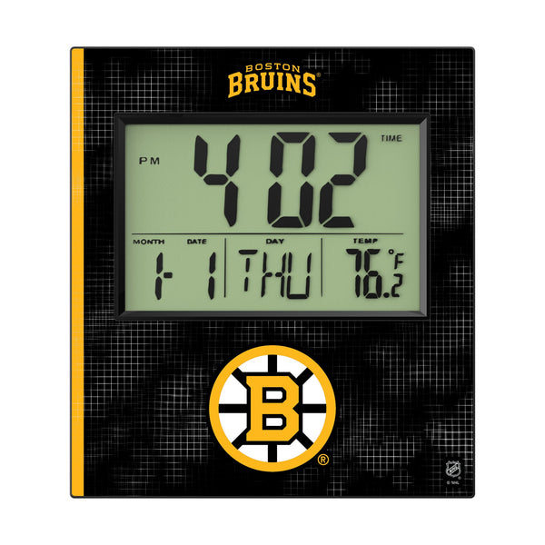 Boston Bruins Hatch Wall Clock Flat.Jpg