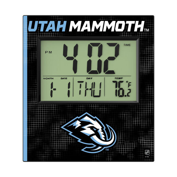 Utah Mammoth Hatch Wall Clock Flat.Jpg