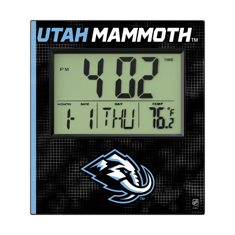 Utah Mammoth Hatch Wall Clock Flat.Jpg