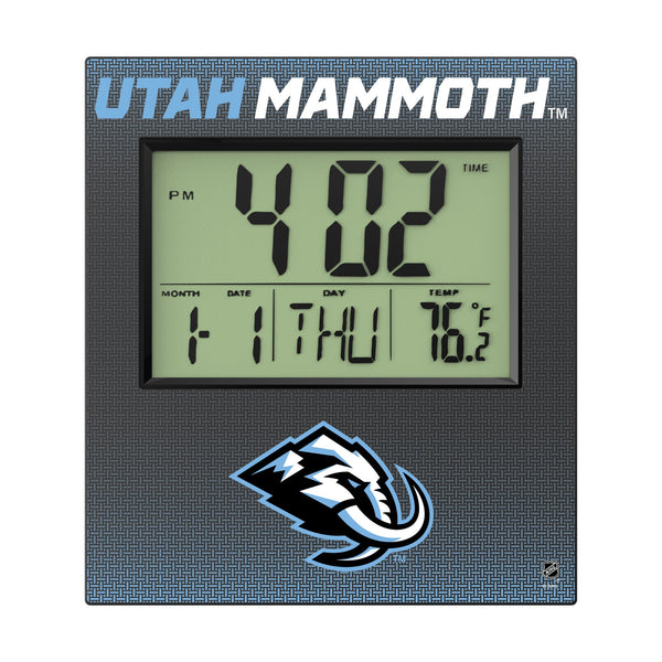 Utah Mammoth Linen Wall Clock Flat.Jpg