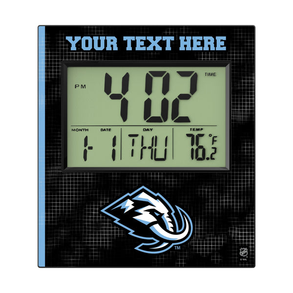 Utah Mammoth Personalized Hatch Wall Clock Flat.Jpg