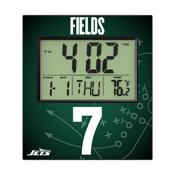 Justin Fields New York Jets 7 Game Tactic Wall Clock Flat.Jpg