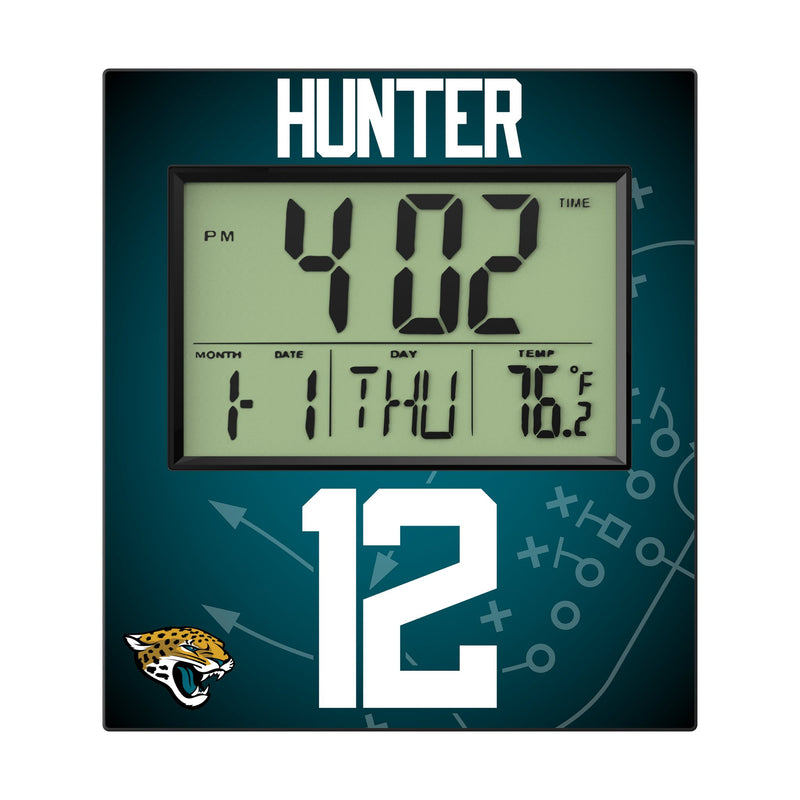 Travis Hunter Jacksonville Jaguars 12 Game Tactic Wall Clock Flat.Jpg