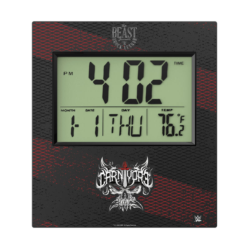 Brock Lesnar Steel Wall Clock Flat.Jpg