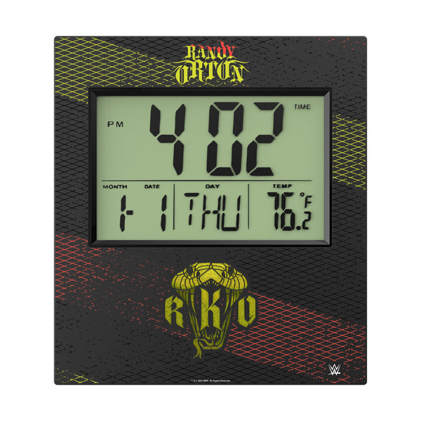 Randy Orton Steel Wall Clock Flat.Jpg