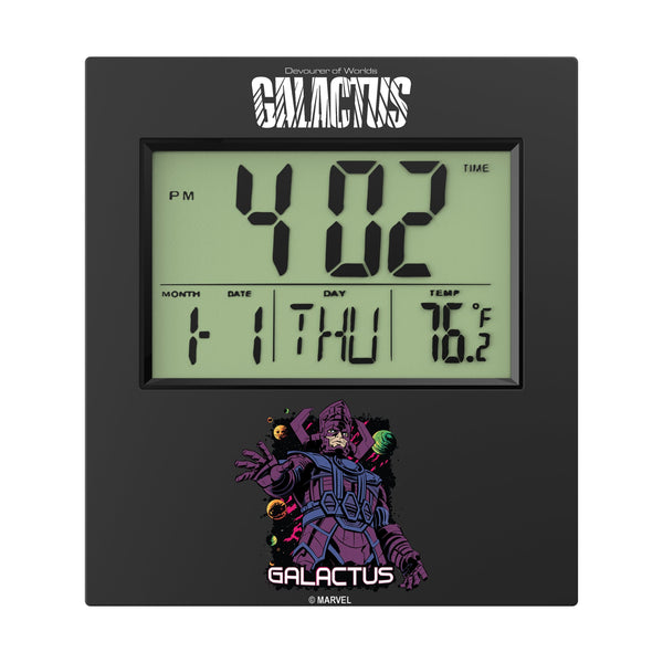 Marvel Galactus Badge Wall Clock Flat.Jpg