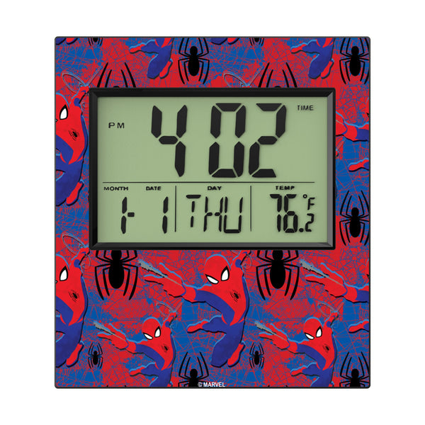 Marvel Spider-Man Pattern Wall Clock Flat.Jpg
