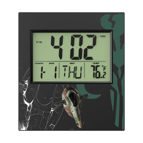 Star Wars Slave I FactionTech Wall Clock Flat.Jpg