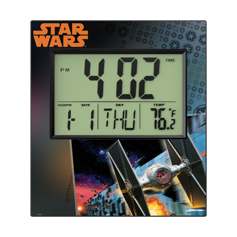 Star Wars TIE Fighter Portrait Wall Clock Flat.Jpg