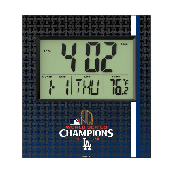 LA Dodgers 2024 MLB World Series Wall Clock Flat.Jpg