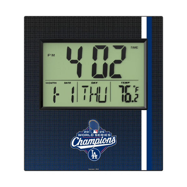 LA Dodgers 2025 MLB World Series Wall Clock Flat.Jpg