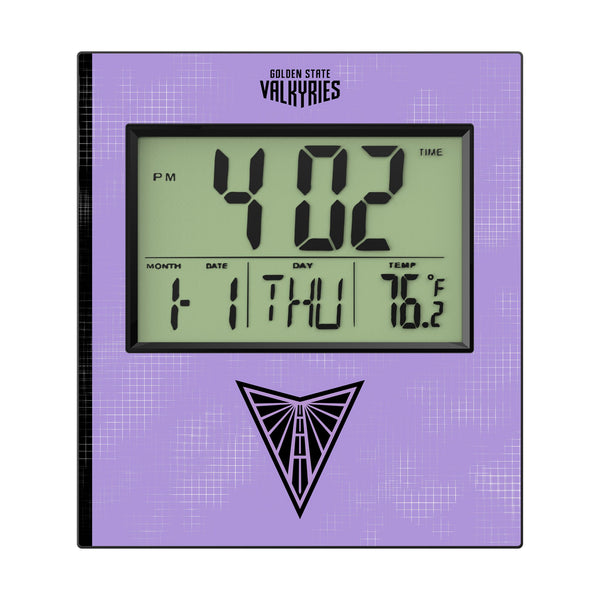 Golden State Valkyries Hatch Wall Clock Flat.Jpg