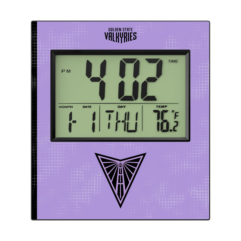 Golden State Valkyries Hatch Wall Clock Flat.Jpg