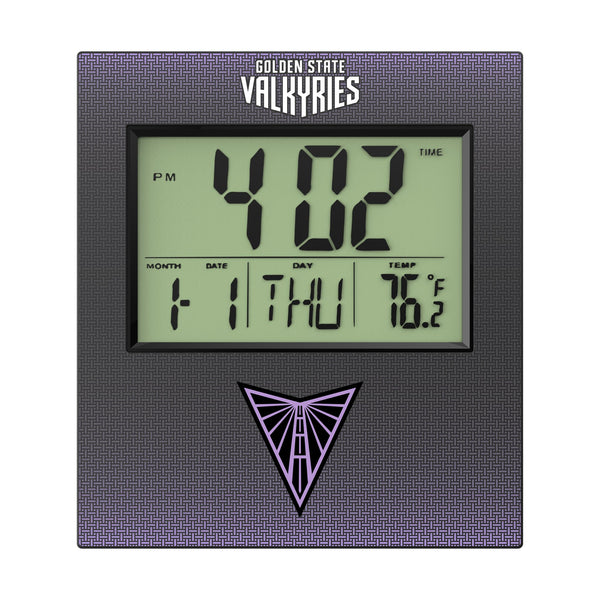 Golden State Valkyries Linen Wall Clock Flat.Jpg