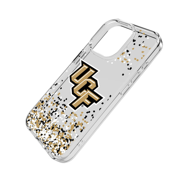 University of Central Florida Golden Knights Confetti iPhone Clear Phone Case for Apple iPhone Iso.Jpg
