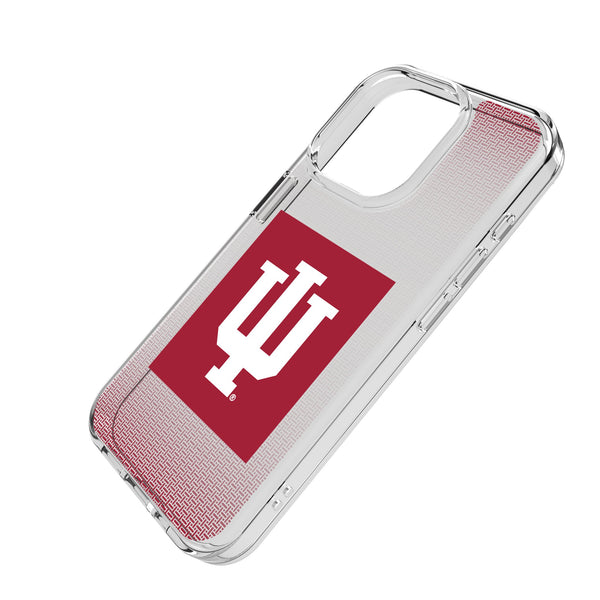 Indiana University Hoosiers Linen iPhone Clear Phone Case for Apple iPhone Iso.Jpg