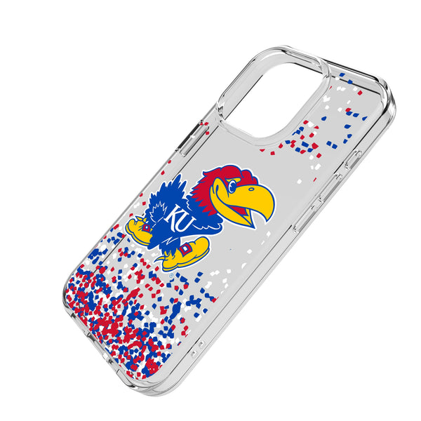 University of Kansas Jayhawks Confetti iPhone Clear Phone Case for Apple iPhone Iso.Jpg