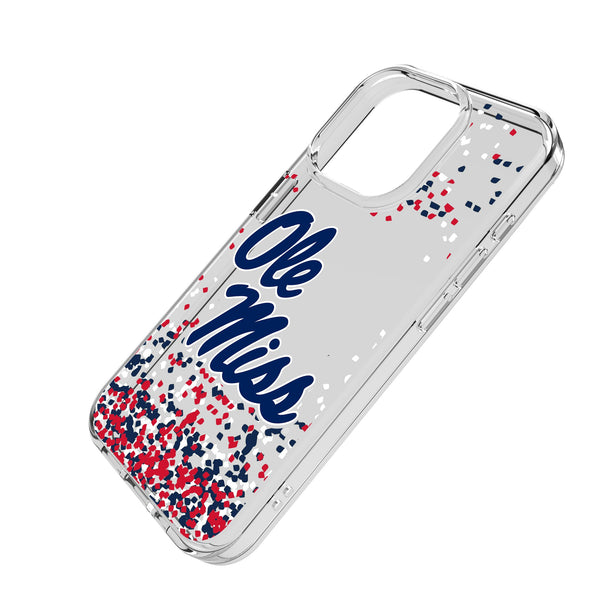 University of Mississippi Rebels Confetti iPhone Clear Phone Case for Apple iPhone Iso.Jpg