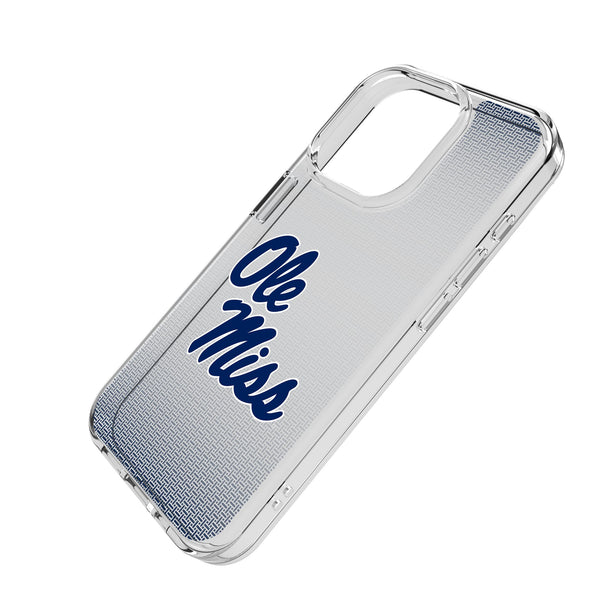 University of Mississippi Rebels Linen iPhone Clear Phone Case for Apple iPhone Iso.Jpg