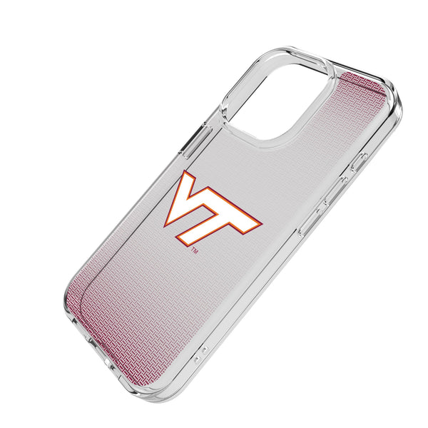 Virginia Tech Hokies Linen iPhone Clear Phone Case for Apple iPhone Iso.Jpg