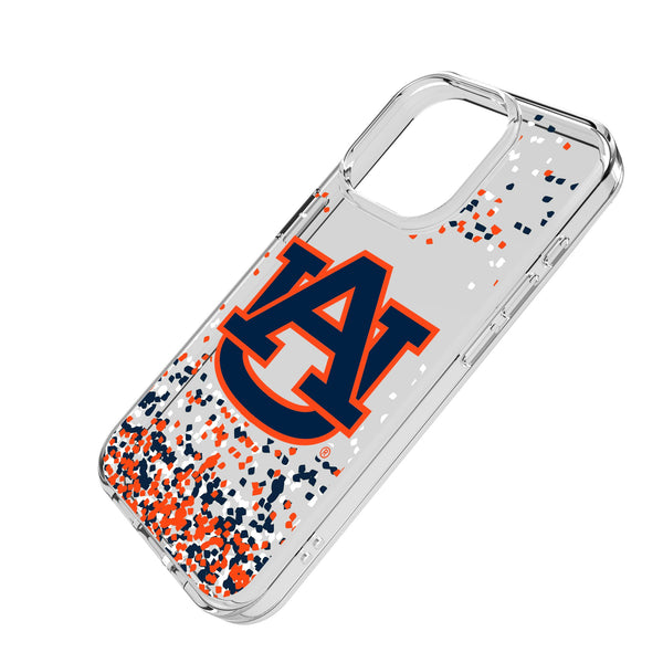 University of Auburn Tigers Confetti iPhone Clear Phone Case for Apple iPhone Iso.Jpg