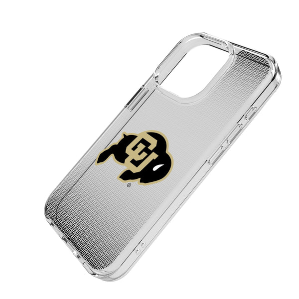 University of Colorado Buffaloes Linen iPhone Clear Phone Case for Apple iPhone Iso.Jpg