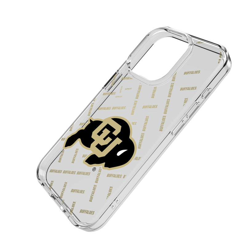 University of Colorado Buffaloes Quadtile iPhone Clear Phone Case for Apple iPhone Iso.Jpg